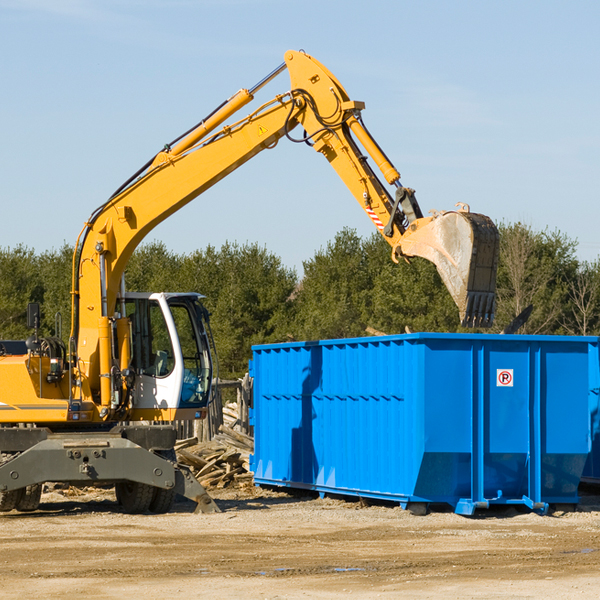 are there any restrictions on where a residential dumpster can be placed in Colo Iowa